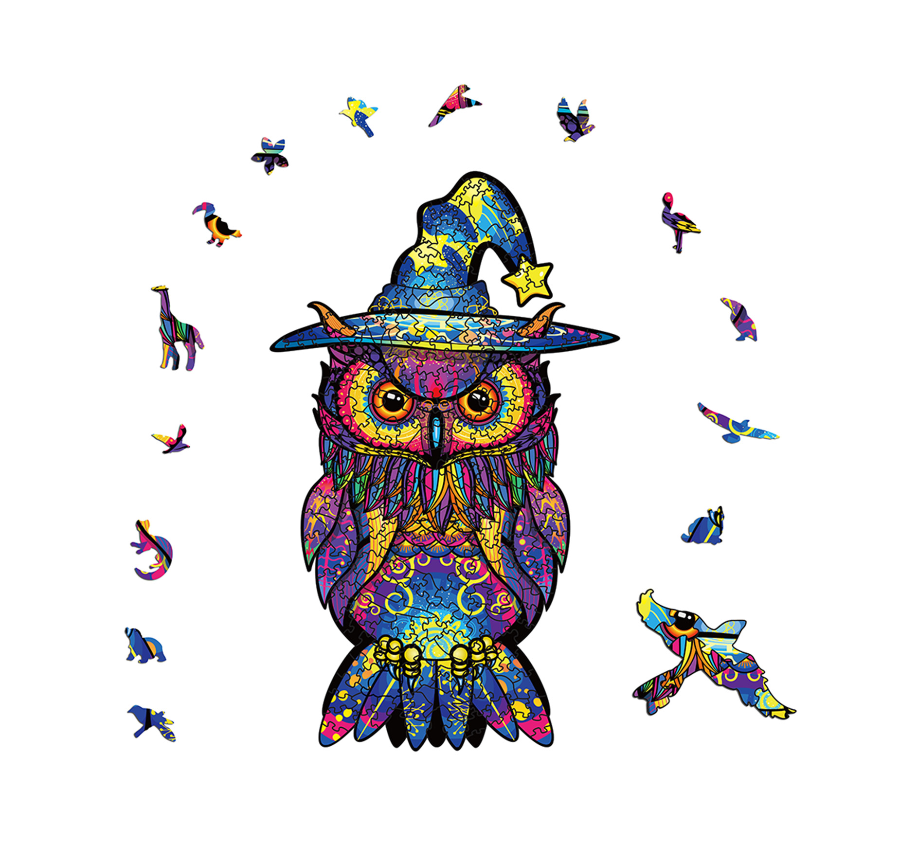 Halloween Owl Wooden Jigsaw Puzzle - aimpuzzle