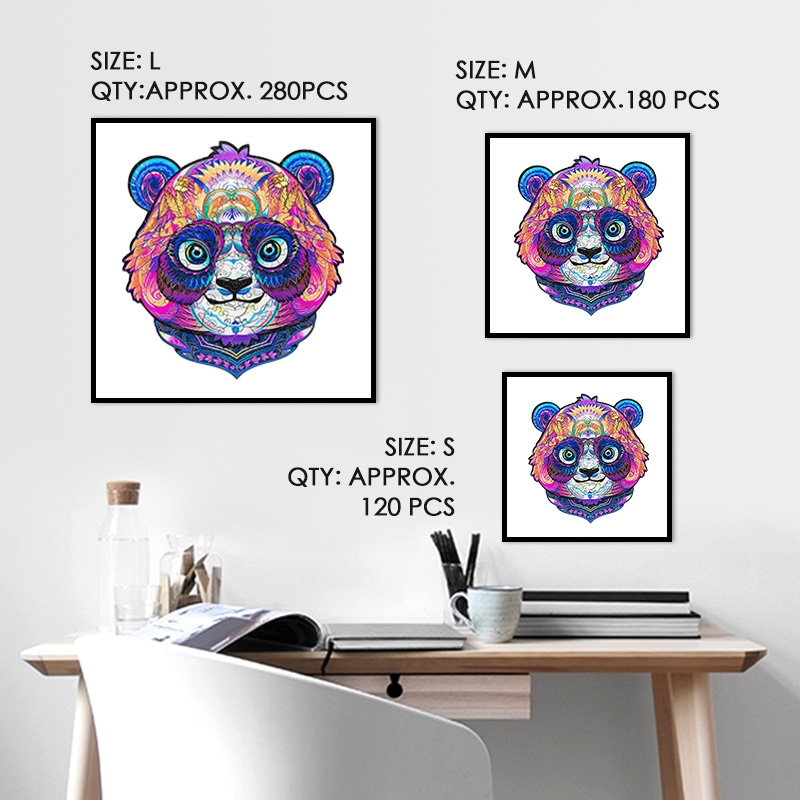 Cute Panda Wooden Jigsaw Puzzle - aimpuzzle