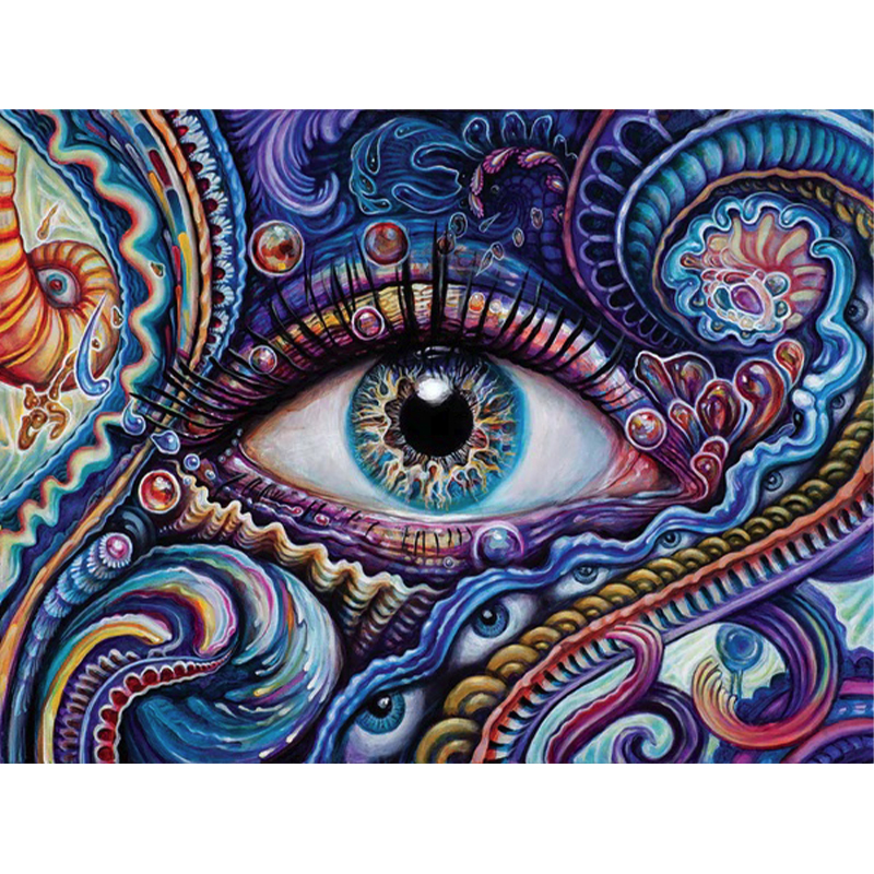 Mandala Eyes Wooden Jigsaw Puzzle - aimpuzzle