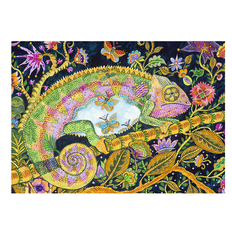 Chameleon Wooden Jigsaw Puzzle - aimpuzzle