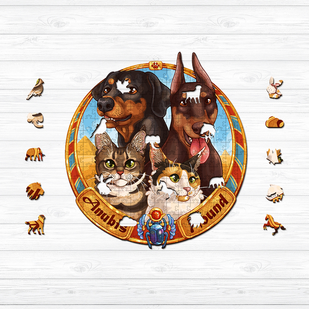 Cats and dogs Wooden Jigsaw Puzzle - aimpuzzle