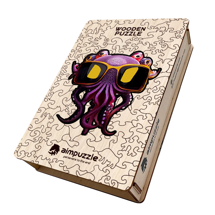Cool Octopus Wooden Jigsaw Puzzle - aimpuzzle