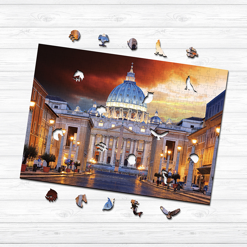 St. Peter's Basilica Wooden Jigsaw Puzzle - aimpuzzle