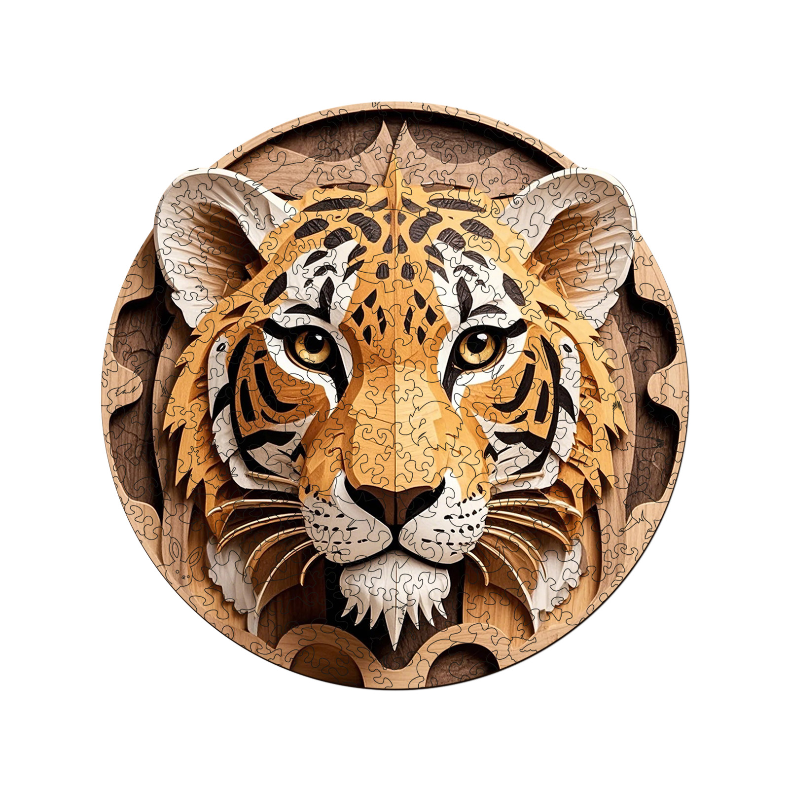 Tiger 3D Vision Wooden Jigsaw Puzzle - aimpuzzle